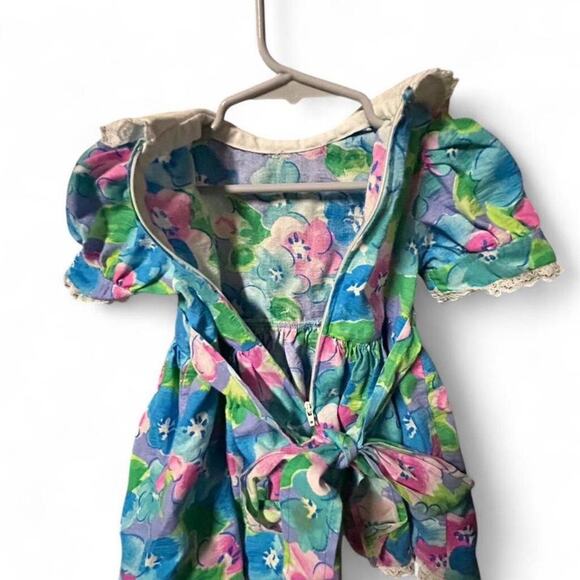 Awesome lot of two vintage retro 80s / 90s 12-18 months crewneck and dress - Picture 7 of 7